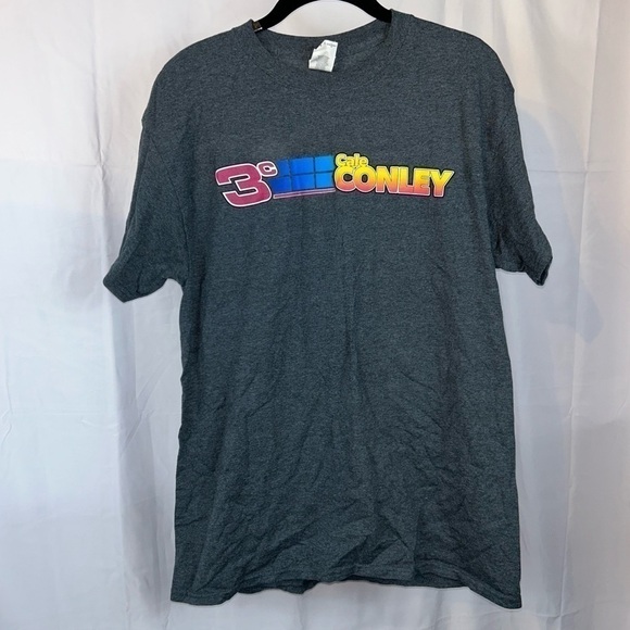 Cale Conley Shirt Short Sleeve Racing Car Crewneck Pull Over Top West Virginia - Picture 2 of 10